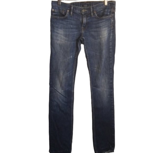 Ralph Lauren Blue Label Jeans Ralph Lauren Blue Label Distressed Slim Straight Denim Jean